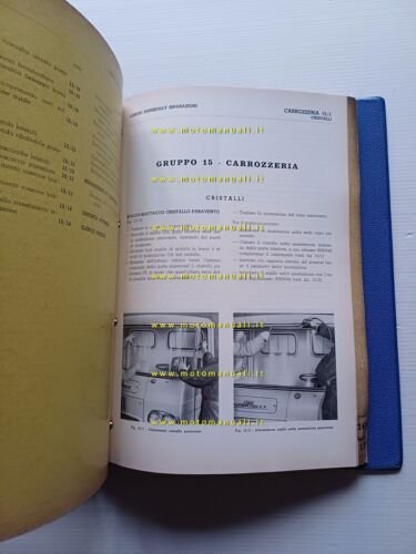 Lancia Superjolly 1967 manuale officina riparazione italiano originale