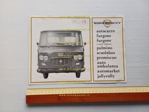 Lancia Superjolly furgone 1964 depliant italiano originale