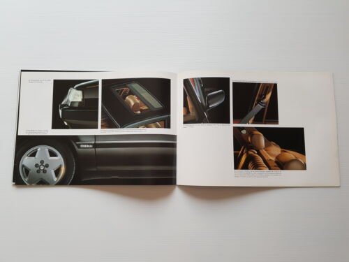 Lancia Thema 8.32 1989 depliant originale testo tedesco