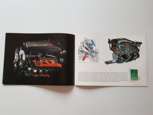 Lancia Thema 8.32 1989 depliant originale testo tedesco