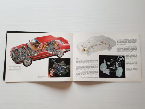 Lancia Thema 8.32 1989 depliant originale testo tedesco