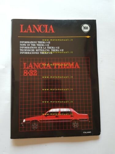 Lancia Thema Ferrari 8.32 1987 sospensioni progressive CARTELLA STAMPA