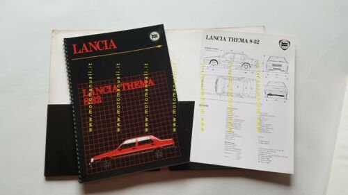 Lancia Thema Ferrari 8.32 9.1986 CARTELLA STAMPA italiano originale NO …