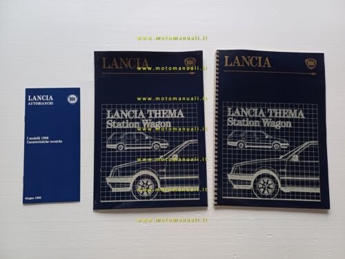 Lancia Thema Station Wagon 1986 cartella stampa originale