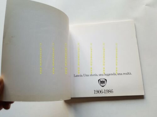 Lancia una Storia leggenda realtà 1906-1986 pubblicazione Lancia originale 1986