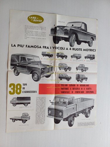 Land Rover modelli 1963 depliant originale italiano