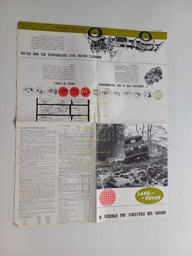Land Rover modelli 1963 depliant originale italiano