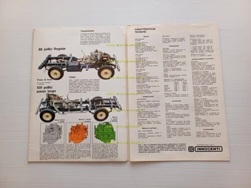 Land Rover modelli anni '70 depliant originale italiano auto epoca