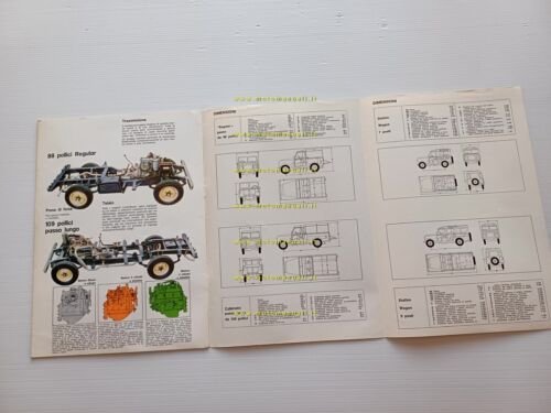 Land Rover modelli anni '70 depliant originale italiano auto epoca