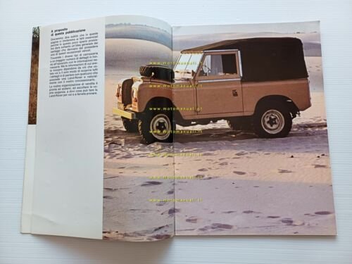 Land Rover modelli anni '70 depliant originale italiano auto epoca