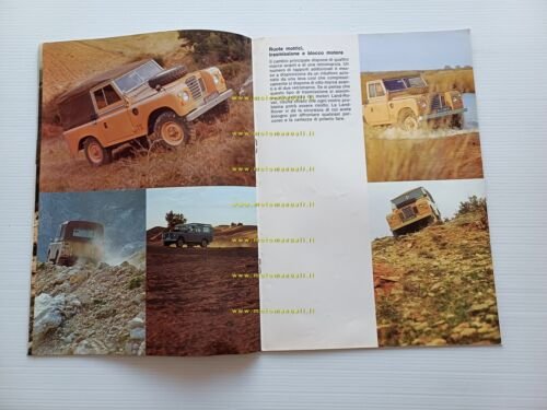 Land Rover modelli anni '70 depliant originale italiano auto epoca