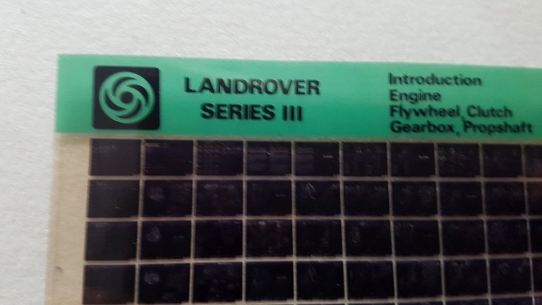 Land Rover Series III 1980 microfiches catalogo ricambi parts catalog
