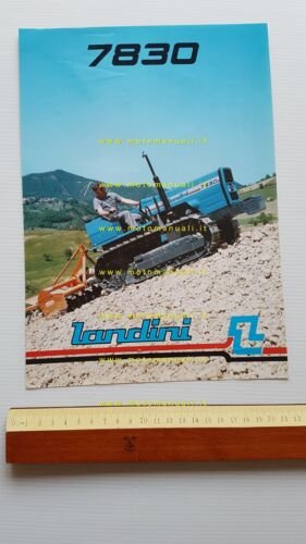 Landini trattore cingolato 7830 1987 depliant italiano originale