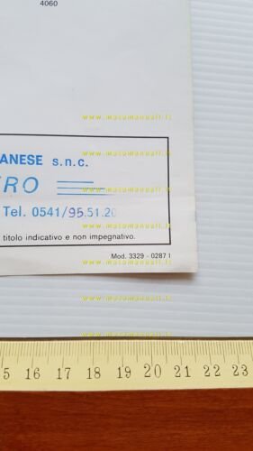 Landini trattore cingolato 7830 1987 depliant italiano originale