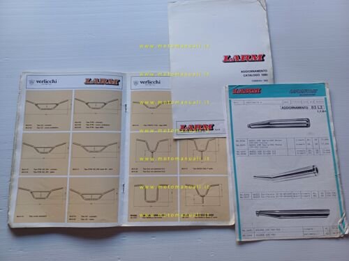 LARM catalogo 1980 ricambi accessori marmitte manubri comandi leve originale