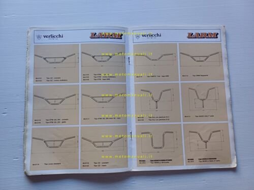 LARM catalogo 1980 ricambi accessori marmitte manubri comandi leve originale