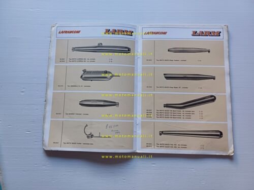 LARM catalogo 1980 ricambi accessori marmitte manubri comandi leve originale