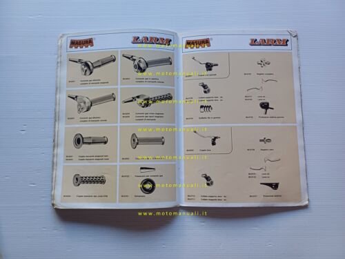 LARM catalogo 1980 ricambi accessori marmitte manubri comandi leve originale