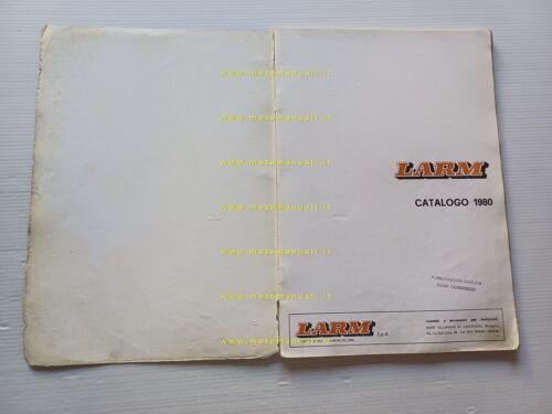 LARM catalogo 1980 ricambi accessori marmitte manubri comandi leve originale