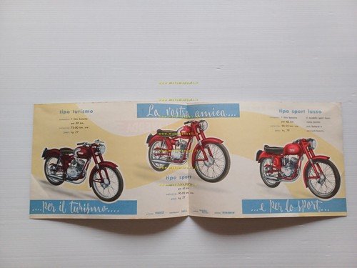 Laverda 100 Sport -100 Sport Lusso -100 Turismo 1956 depliant …