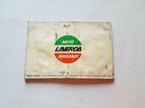 Laverda 1000-1200 1979 manuale uso originale moto ITALIANO owner's manual