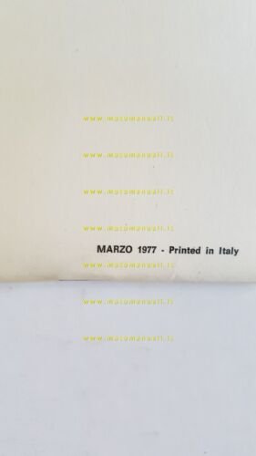 Laverda 1000 1977 manuale uso manutenzione libretto originale owner's manual