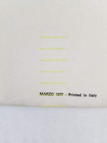 Laverda 1000 1977 manuale uso manutenzione originale INGLESE ENGLISH TEXT