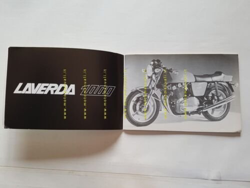 Laverda 1000 1977 manuale uso manutenzione originale INGLESE ENGLISH TEXT