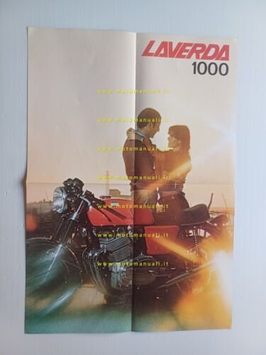 Laverda 1000 3C 1974 depliant poster italiano originale