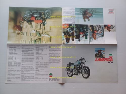 Laverda 1000 3C 1974 depliant poster italiano originale