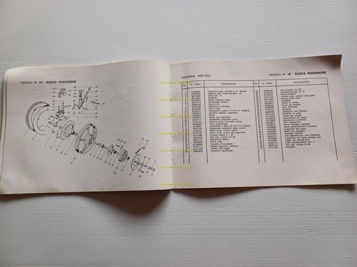 Laverda 1000 3C 1978 catalogo ricambi originale spare parts catalogue