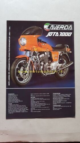Laverda 1000 Jota 1200 TS 1981 depliant moto originale motorcycle …