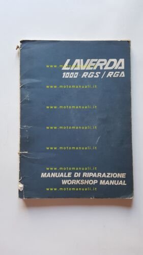 Laverda 1000 RGS-RGA manuale officina italiano inglese originale