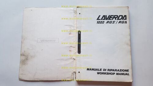 Laverda 1000 RGS-RGA manuale officina italiano inglese originale
