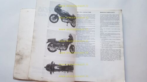 Laverda 1000 RGS-RGA manuale officina italiano inglese originale