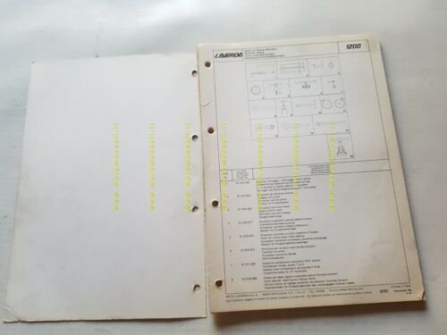 Laverda 1200 1978 catalogo ricambi originale moto spare parts catalogue