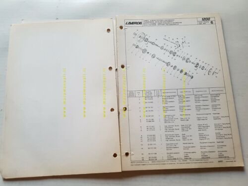 Laverda 1200 1978 catalogo ricambi originale moto spare parts catalogue