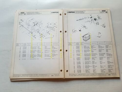 Laverda 1200 1978 catalogo ricambi originale moto spare parts catalogue