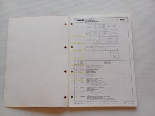 Laverda 1200 catalogo ricambi originale spare parts catalogue