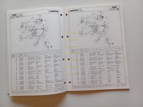 Laverda 1200 catalogo ricambi originale spare parts catalogue