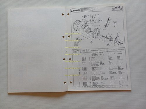 Laverda 1200 catalogo ricambi originale spare parts catalogue