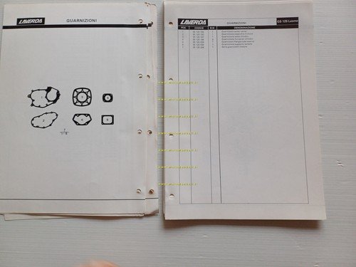 Laverda 125 GS Lesmo 1986 catalogo ricambi originale Spare Parts …