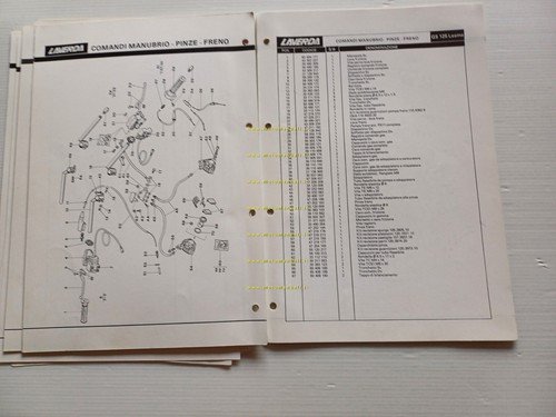 Laverda 125 GS Lesmo 1986 catalogo ricambi originale Spare Parts …