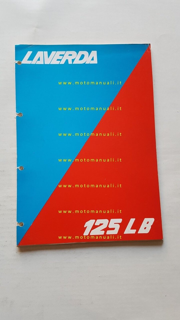Laverda 125 LB 1984 catalogo ricambi originale spare parts catalogue