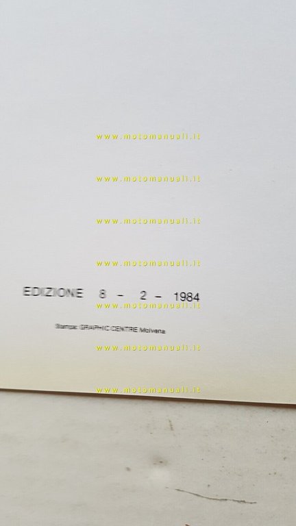 Laverda 125 LB 1984 catalogo ricambi originale spare parts catalogue