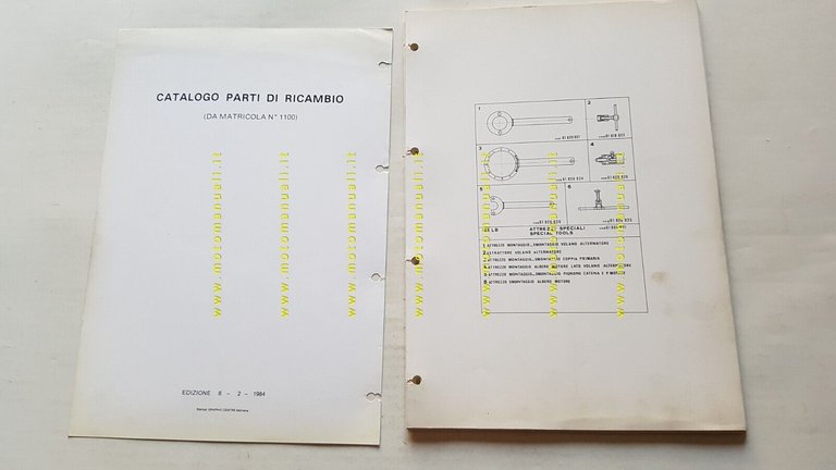 Laverda 125 LB 1984 catalogo ricambi originale spare parts catalogue