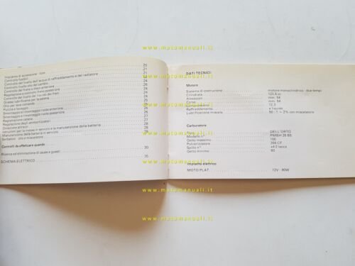 Laverda 125 LB manuale uso manutenzione libretto originale