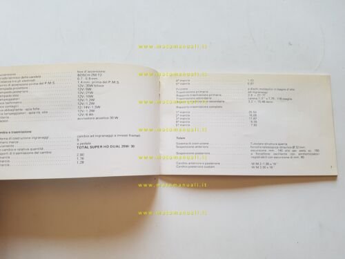 Laverda 125 LB manuale uso manutenzione libretto originale