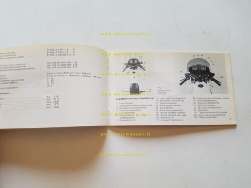 Laverda 125 LB manuale uso manutenzione libretto originale