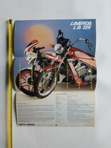 Laverda 125 LB Strada Sport Sabbia Custom depliant originale italiano